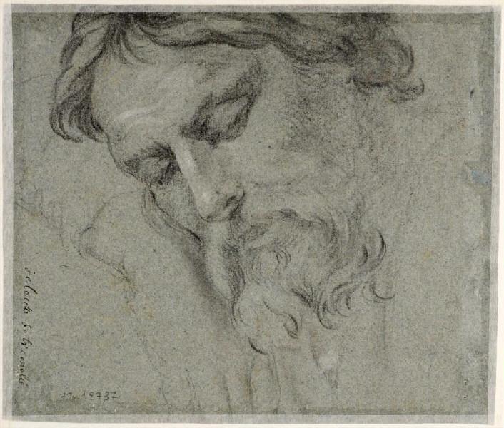 Jeune femme tenant un damier (recto) ; Tête d'homme (verso)_1