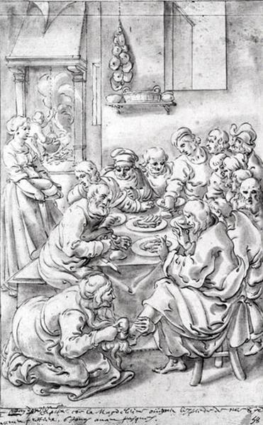 Scènes de la vie de Jésus : Le repas chez Simon, Marie Madeleine_0