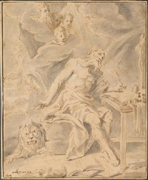 Saint Jérôme, Alexandre Ubelesqui, 4e quart 17e siècle, 1er quart 18e siècle