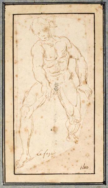 Homme nu, Raymond Lafage, 4e quart 17e siècle
