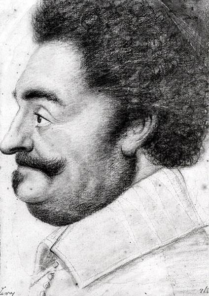 Portrait d'homme, vu de profil, Nicolas Lagneau, 17e siècle