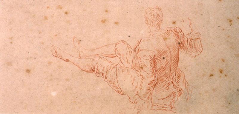 Homme assis à terre (recto) ; Homme, femme (verso)_0
