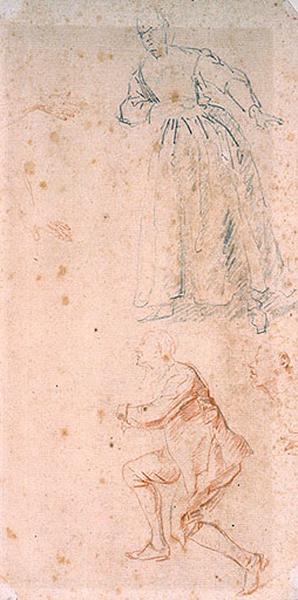 Homme assis à terre (recto) ; Homme, femme (verso)_1