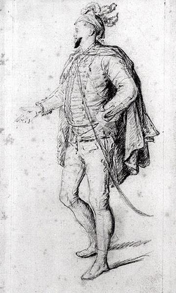 Un charlatan ; Homme en habit militaire_0
