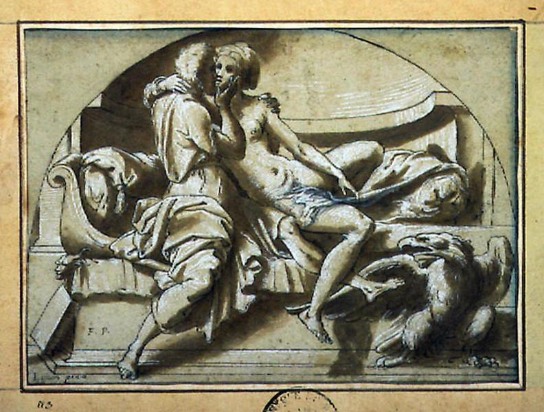 Jupiter et Léda, Giulio Pippi, 1ère moitié 16e siècle