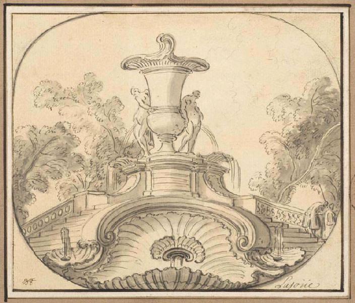 Cascade, Jacques de Lajoue, 1ère moitié 18e siècle, 3e quart 18e siècle