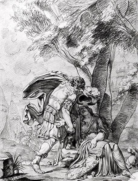 Le baptême de Clorinde, Pierre Nicolas Beauvallet, 2e moitié 18e siècle, 1er quart 19e siècle