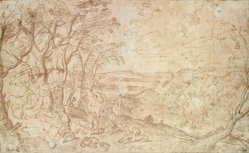 Vision de saint Eustache, Jan I Brueghel, 1er quart 17e siècle