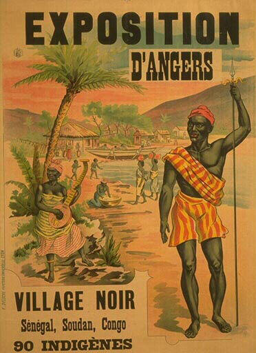 Exposition d'Angers / village noir / Sénégal, Soudan, Congo / 90 indigènes_0