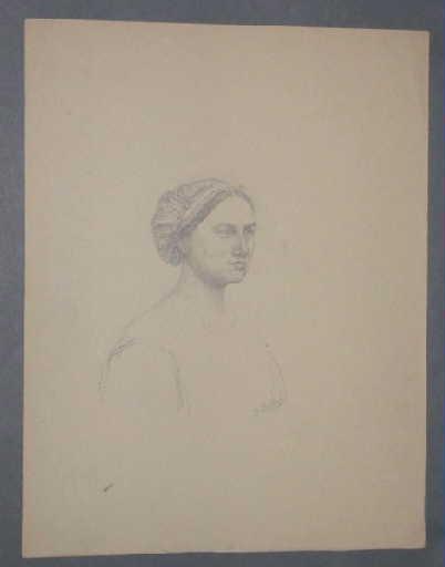 Portrait de jeune berrichonne en bonnet (titre factice)_0