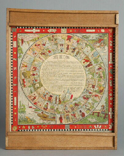 Jeu de l'oie, pion (40), jeu de dames, pion (40)_0
