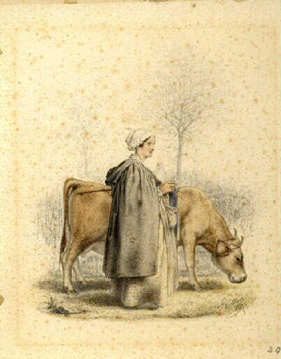 Jeune vachère de Châtillon-sur-Indre (Titre d'usage)_0