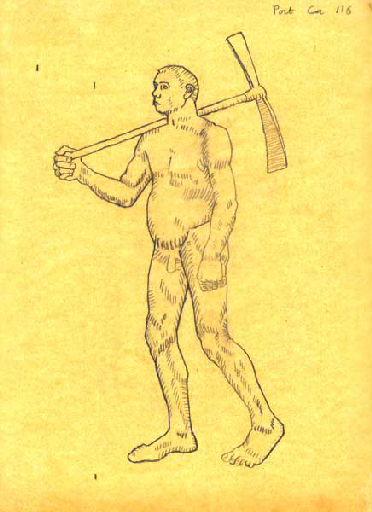 Homme nu marchant (Titre factice), Jean Eugène Baffier, 4e quart 19e siècle, 1er quart 20e siècle