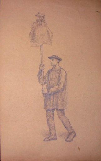 Jeune homme de 3/4 profil (Titre factice), Jean Eugène Baffier, 4e quart 19e siècle, 1er quart 20e siècle