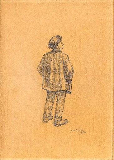 Homme debout de 3/4 arrière, Jean Eugène Baffier, 4e quart 19e siècle, 1er quart 20e siècle