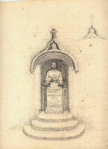 Etude pour un monument au chancelier Rolin (Titre factice), Jean Eugène Baffier, 4e quart 19e siècle, 1er quart 20e siècle
