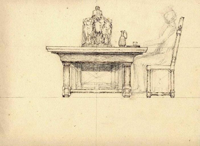 Etude : Table à six pieds (Titre factice)_0