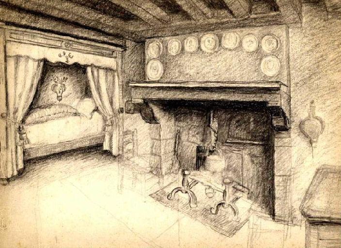 Intérieur avec grande cheminée (Titre factice)_0