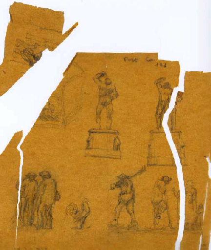 Etudes pour scènes diverses (Titre factice), Jean Eugène Baffier, 4e quart 19e siècle, 1er quart 20e siècle