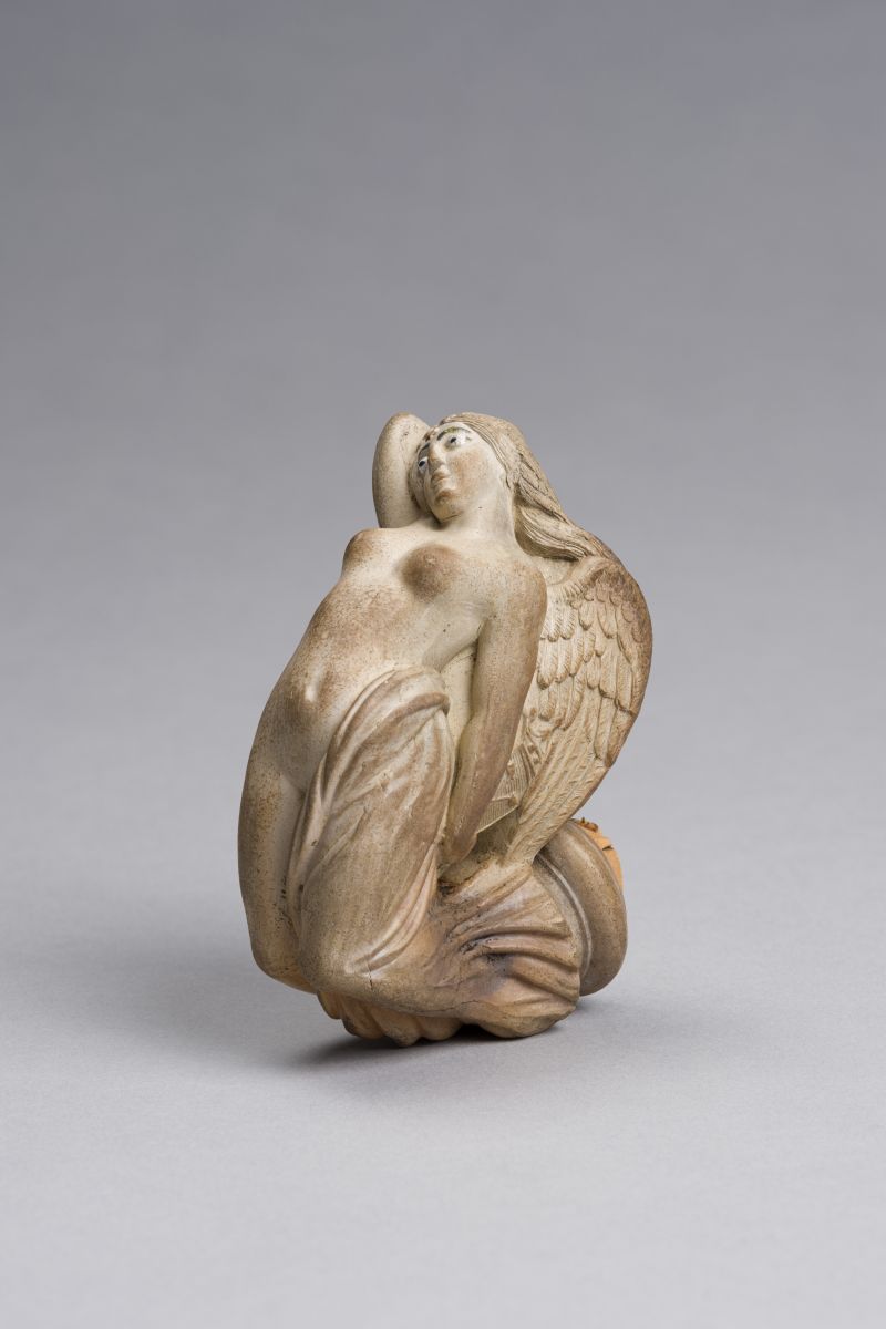 Tête de pipe avec sirène en figure de proue_0