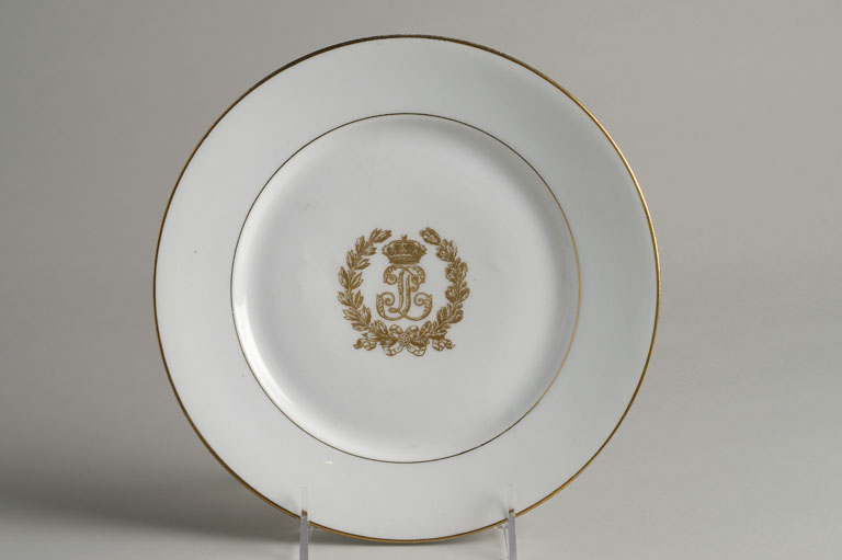 Assiette au chiffre de Louis-Philippe_0