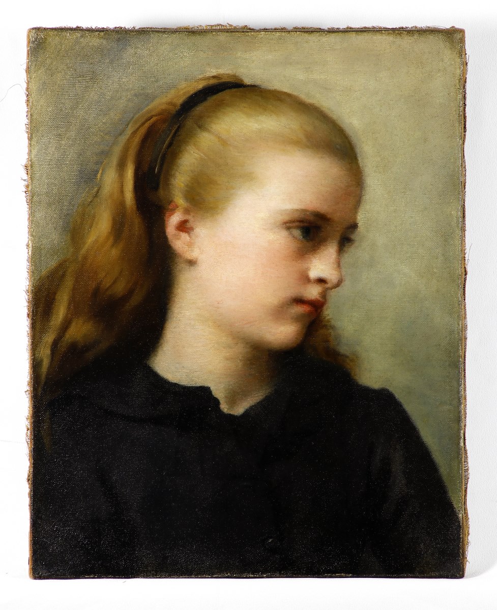 Portrait de jeune fille, Jean Gigoux, 19e siècle