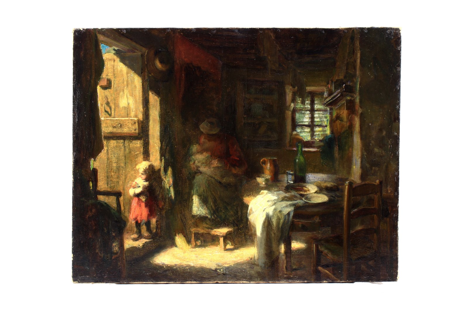 Femme allaitant, Antony Troncet, 19e siècle