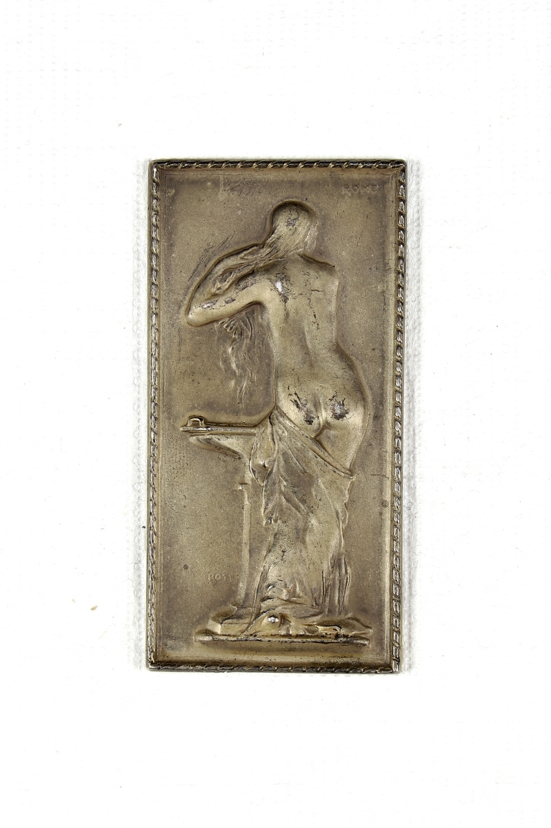 Femme nue à sa toilette, Oscar Roty, 1878