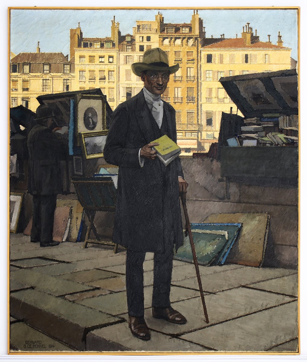 Bernard Naudin sur un quai de Paris, Bernard Boutet de Monvel, 1914