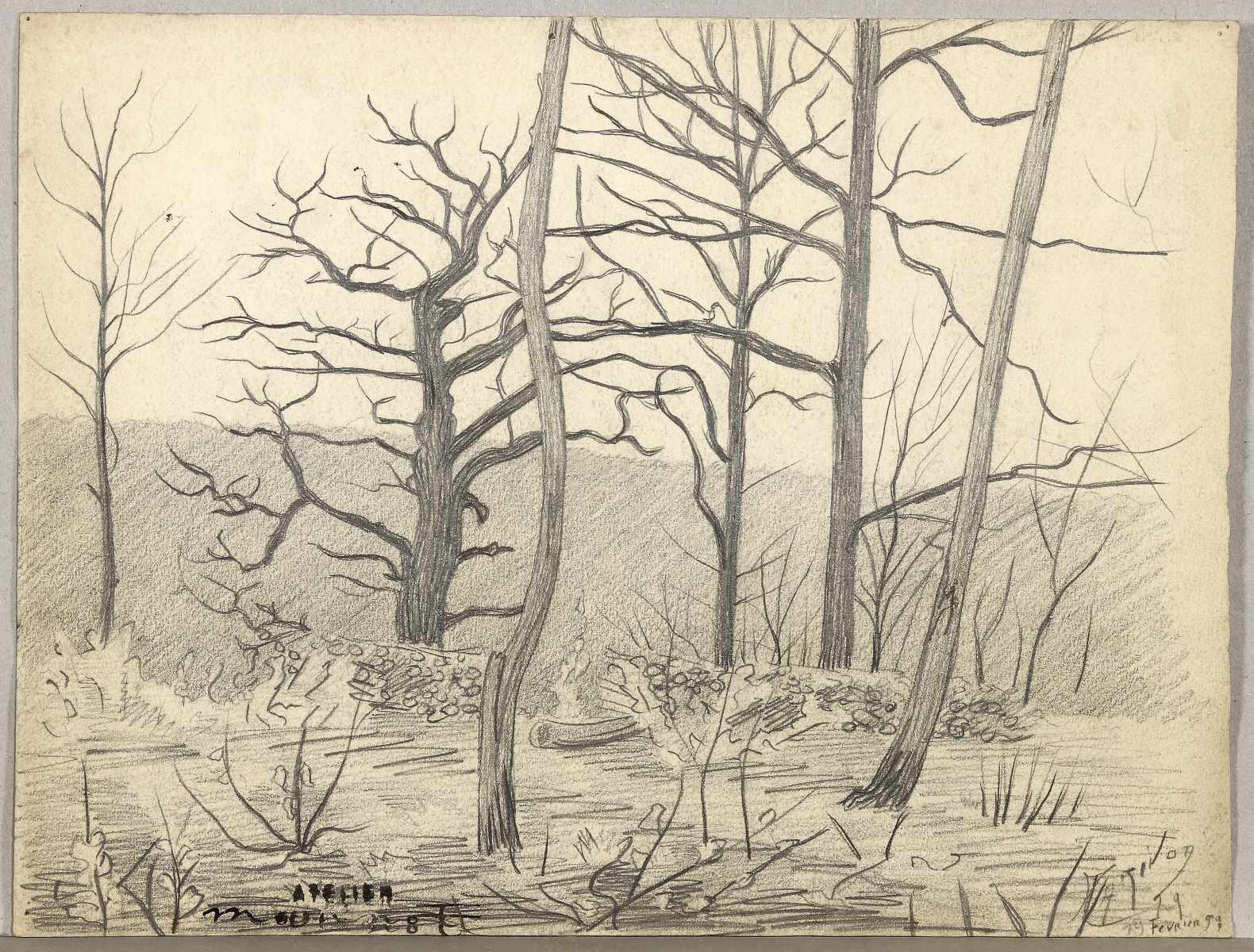 Paysage, Maurice Marinot, 1899