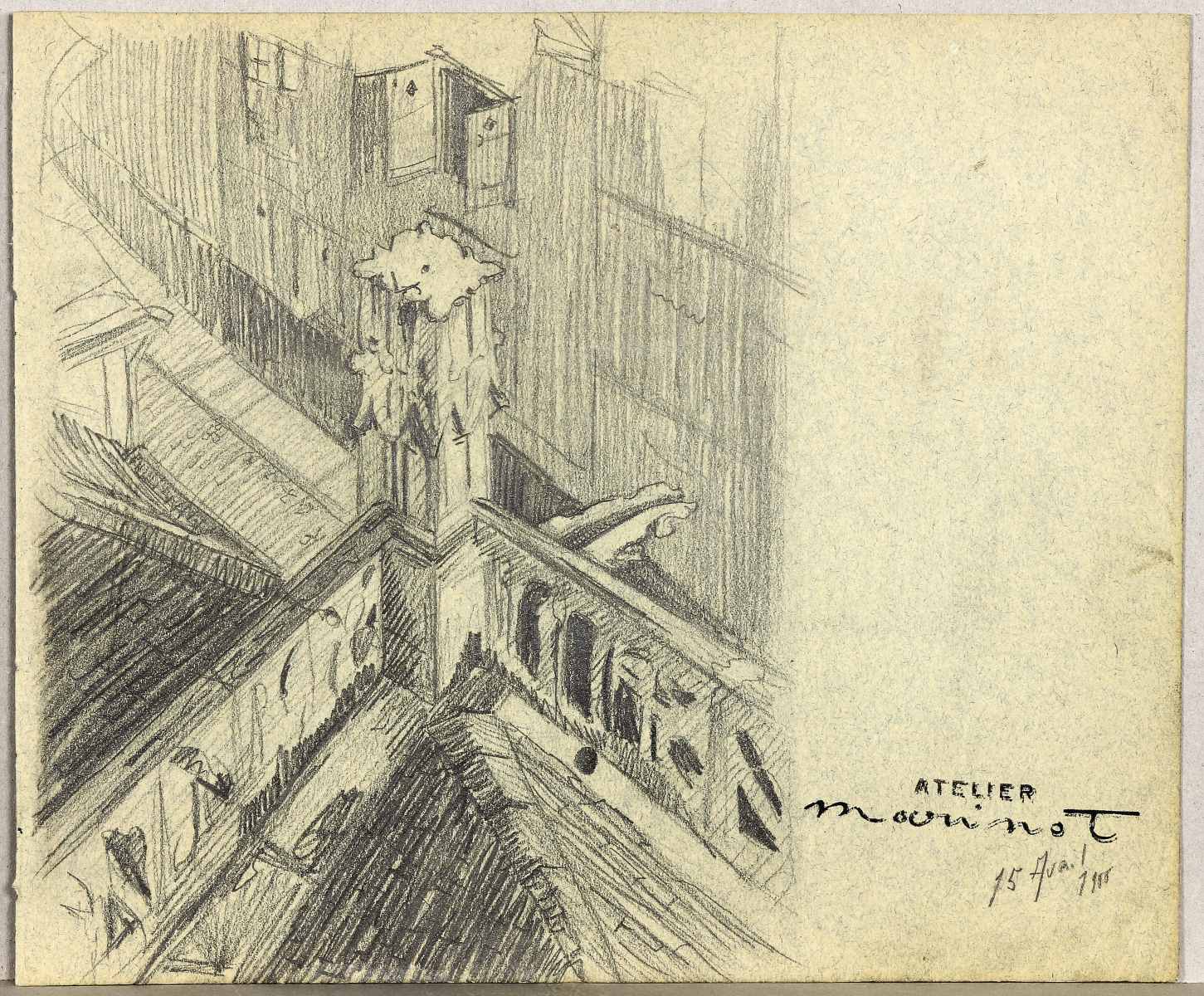 Vu des toits, Maurice Marinot, 1900