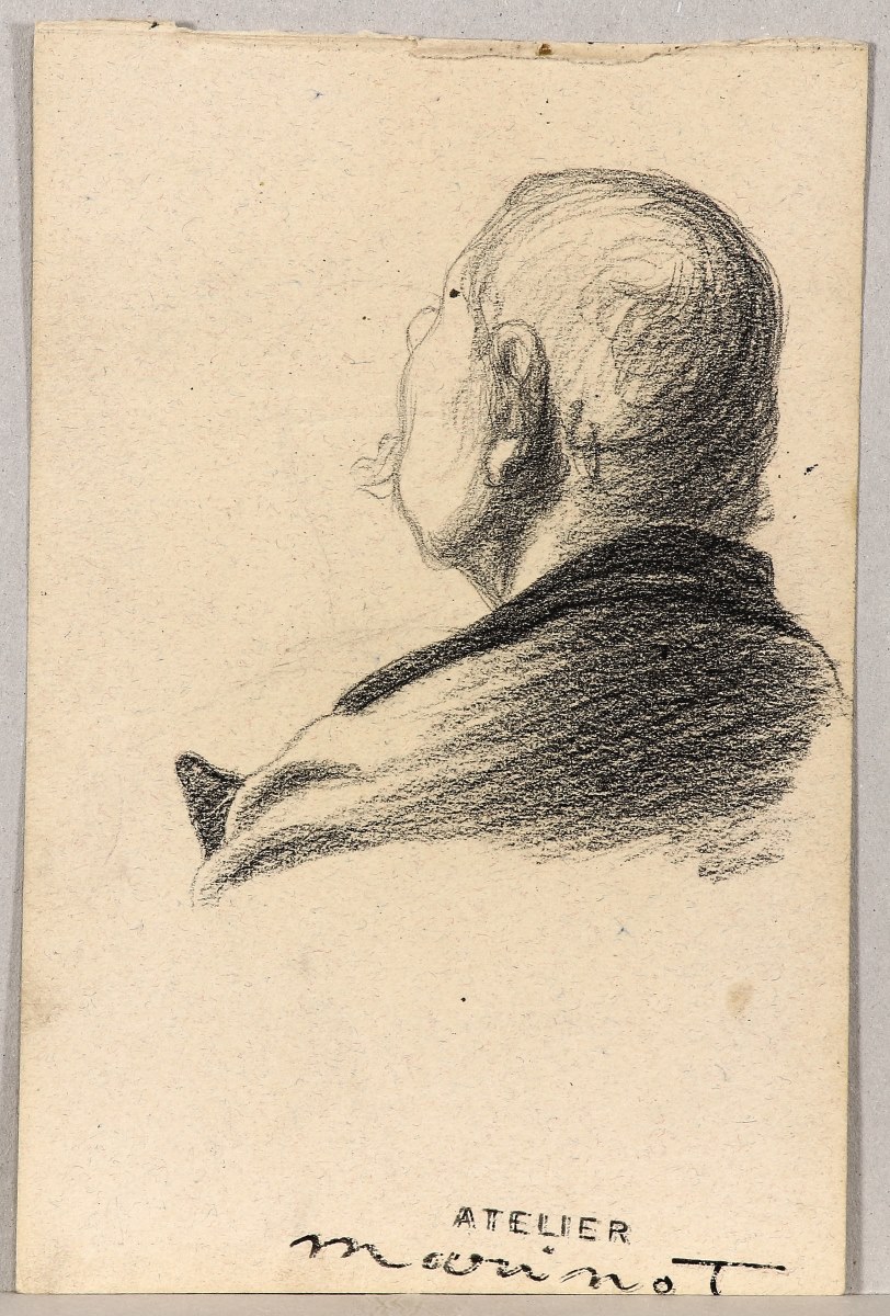 Tête d'homme de profil, Maurice Marinot, 1900
