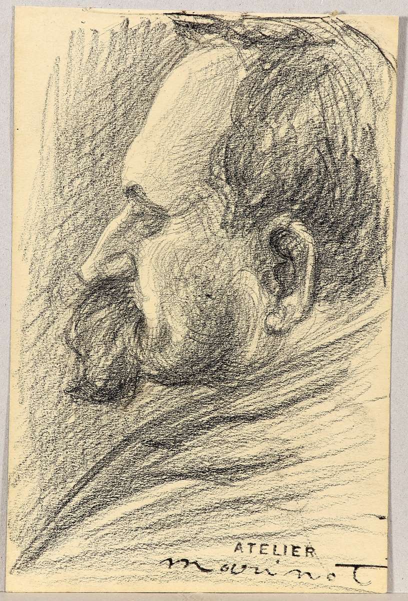 Tête d'homme de profil, Maurice Marinot, 1901