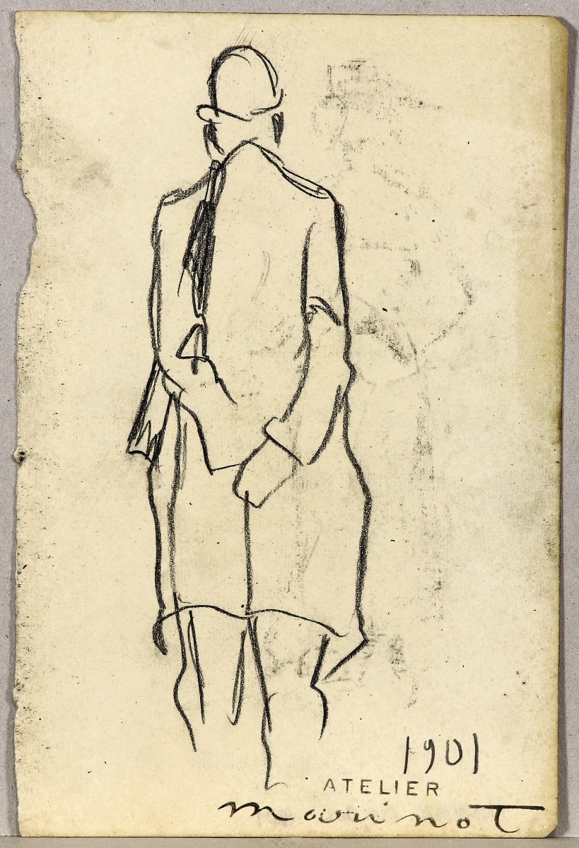 Homme de dos, Maurice Marinot, 1901