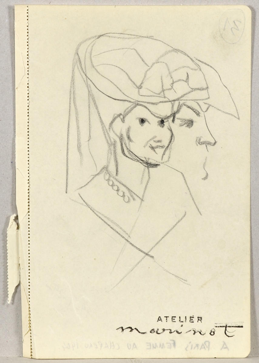 A Paris, femme au chapeau, Maurice Marinot, 1904