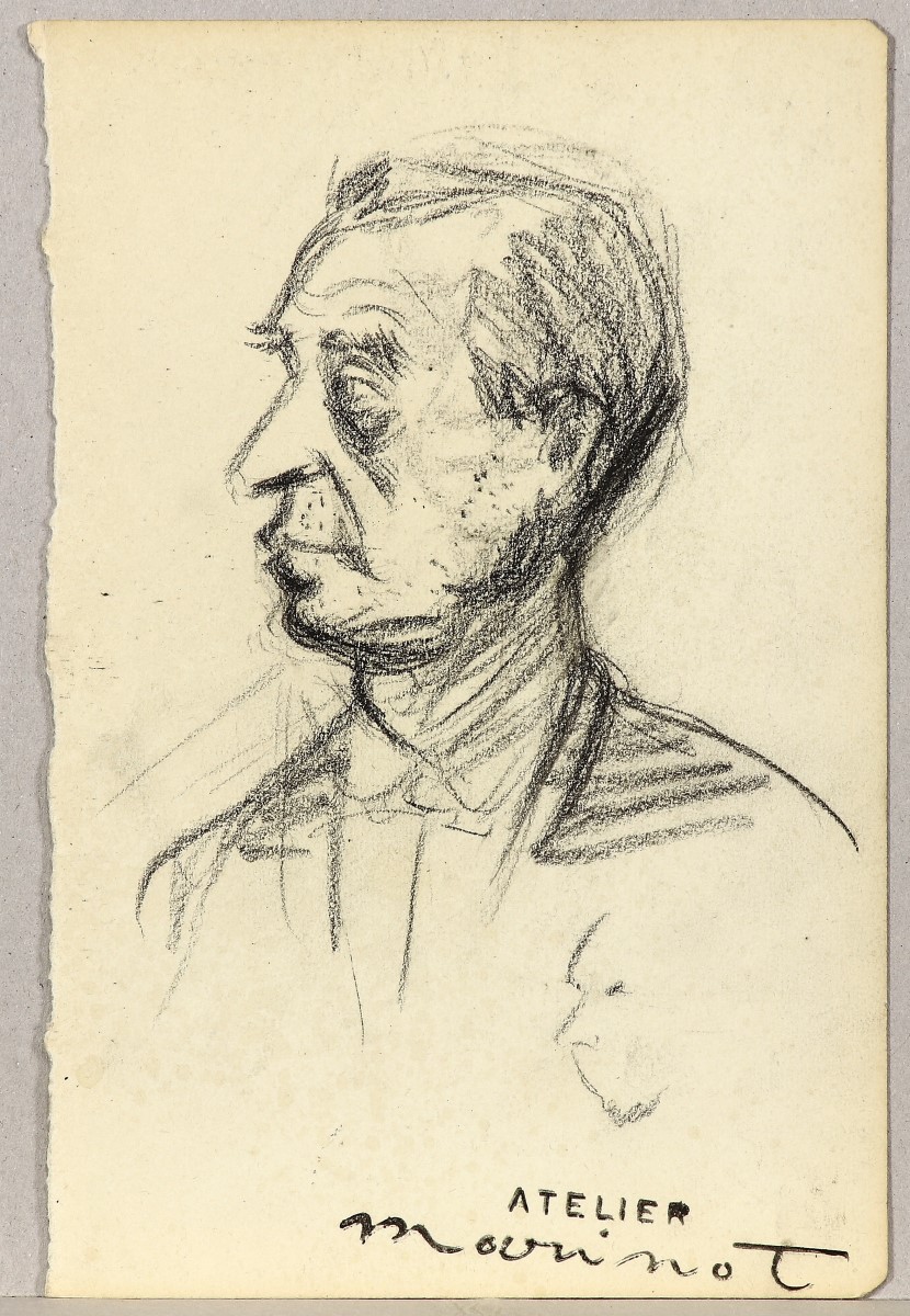 Tête d'homme de profil, Maurice Marinot, 1903