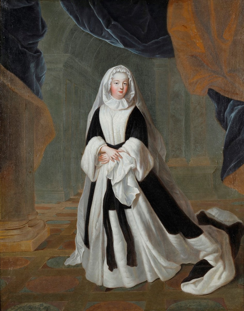 Portrait de la duchesse de Bourbon-Condé en deuil blanc_0