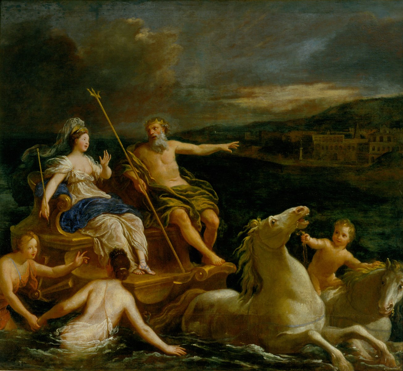 Neptune amenant Amphitrite dans un char marin_0
