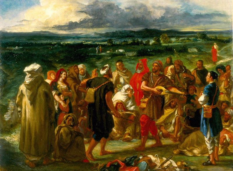 Comédiens ou bouffons arabes — Eugène Delacroix