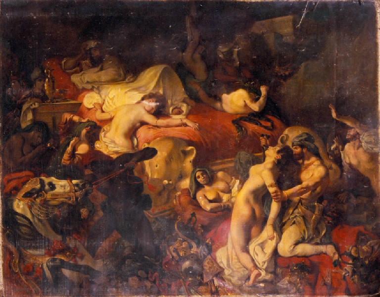 La Mort de Sardanapale, Pierre Andrieu, 2e moitié 19e siècle