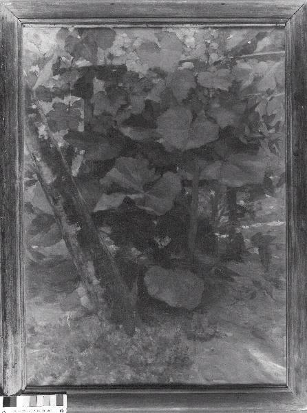 Roses trémières, Jean-Charles Cazin, 1869