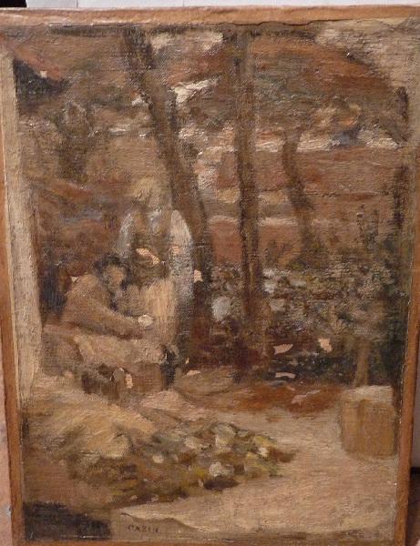 Jean-Charles Cazin et son fils Michel, Жан-Шарль Казен