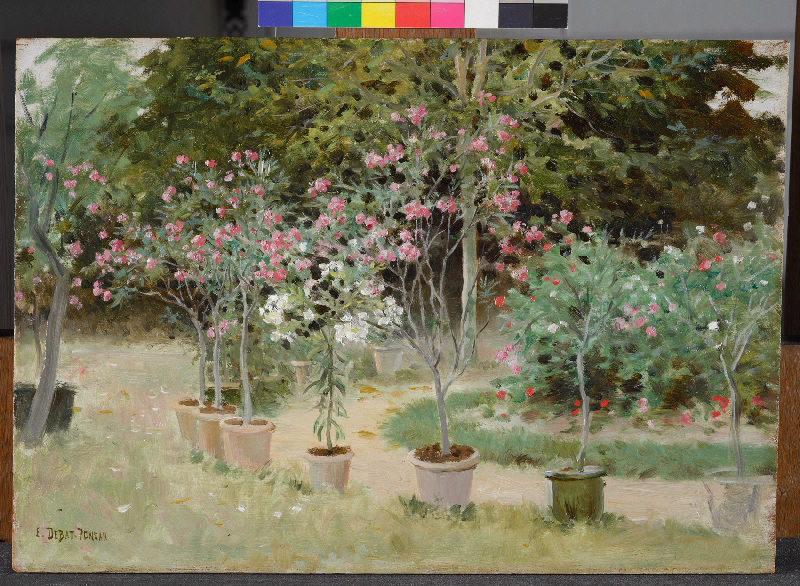 L'Allée de lauriers-roses à Préousse, Édouard Debat-Ponsan, 4e quart 19e siècle