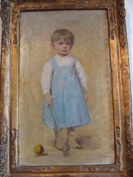 Le Petit Bernard jouant dans l'atelier, Édouard Debat-Ponsan, 1912
