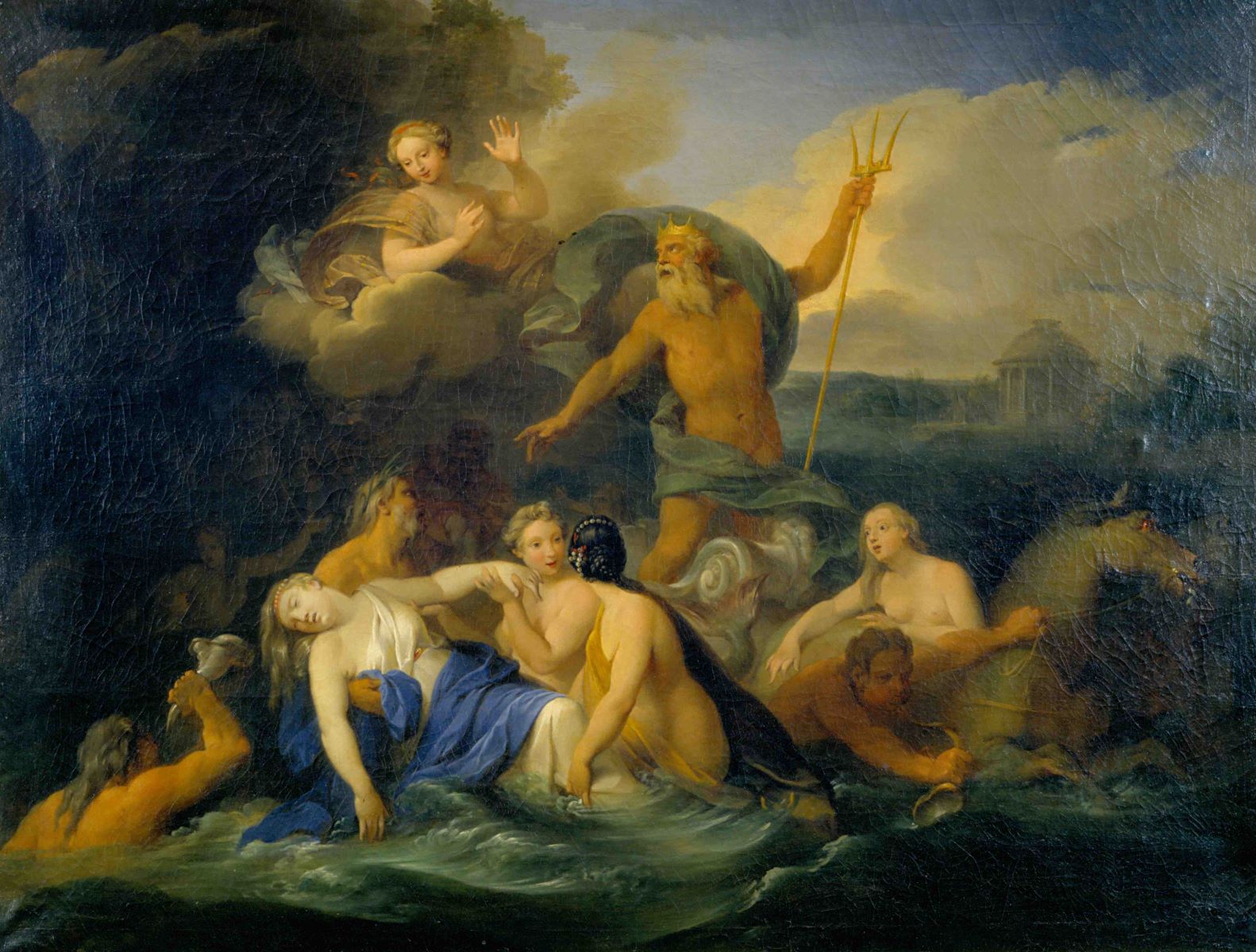 Leucothée accueillie par les Néréides, Sébastien Le Clerc, 1710 (environ)