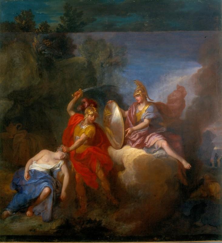 Persée tranchant la tête de Méduse, Joseph Christophe, 1702