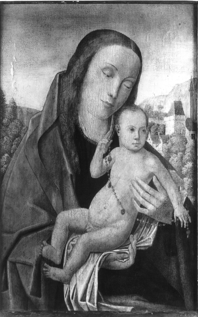 La Vierge à L'Enfant au chapelet, Dirk Bouts, 15e siècle