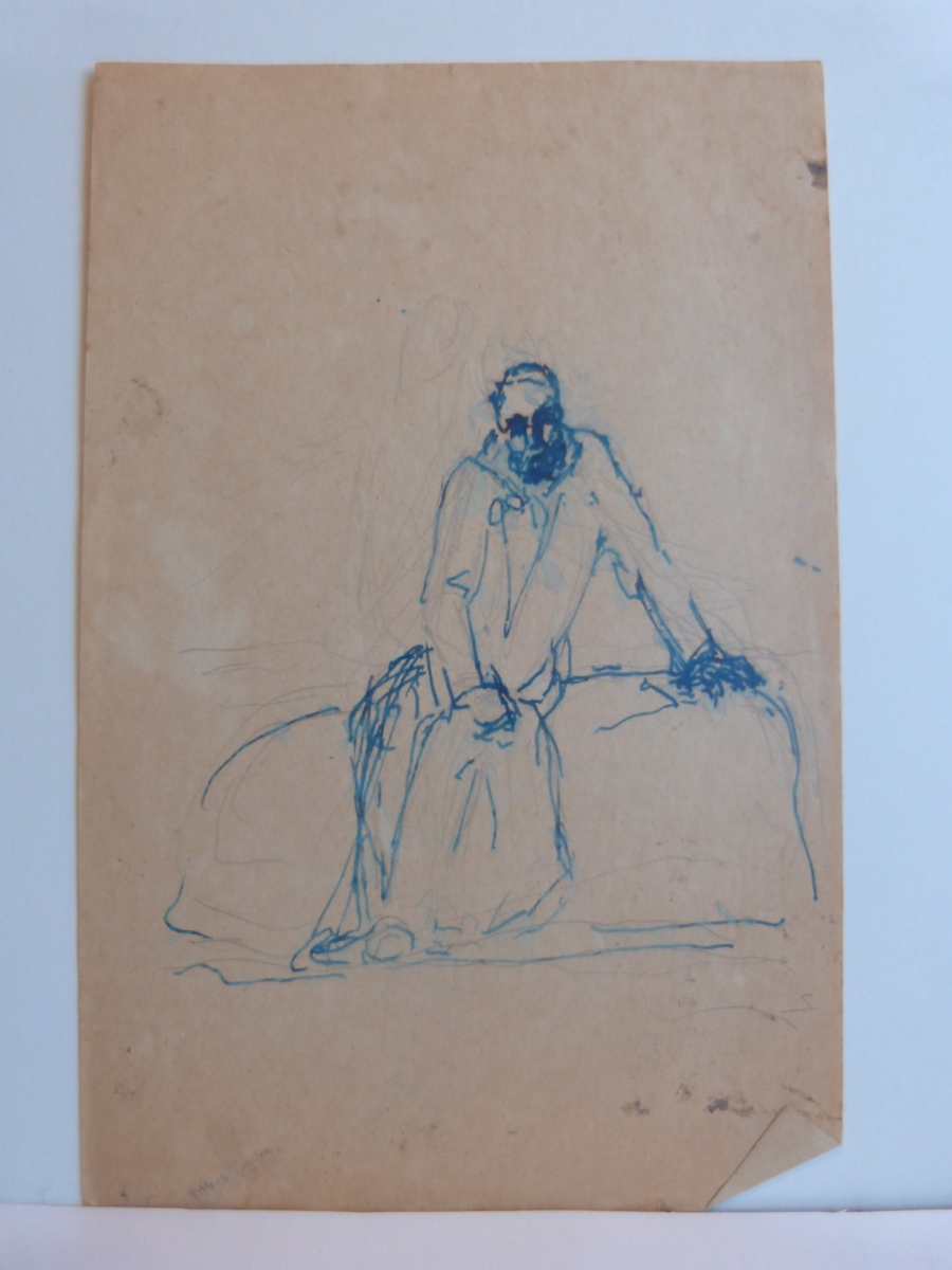 Etude pour la statue d'Anatole France assis, François Sicard, 20e siècle