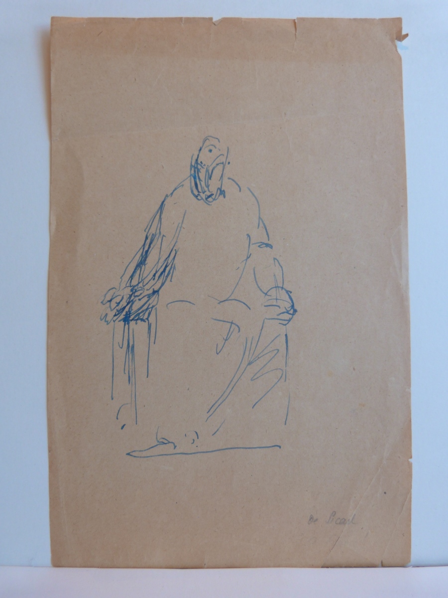 Etude pour la statue d'Anatole France assis, François Sicard, 20e siècle