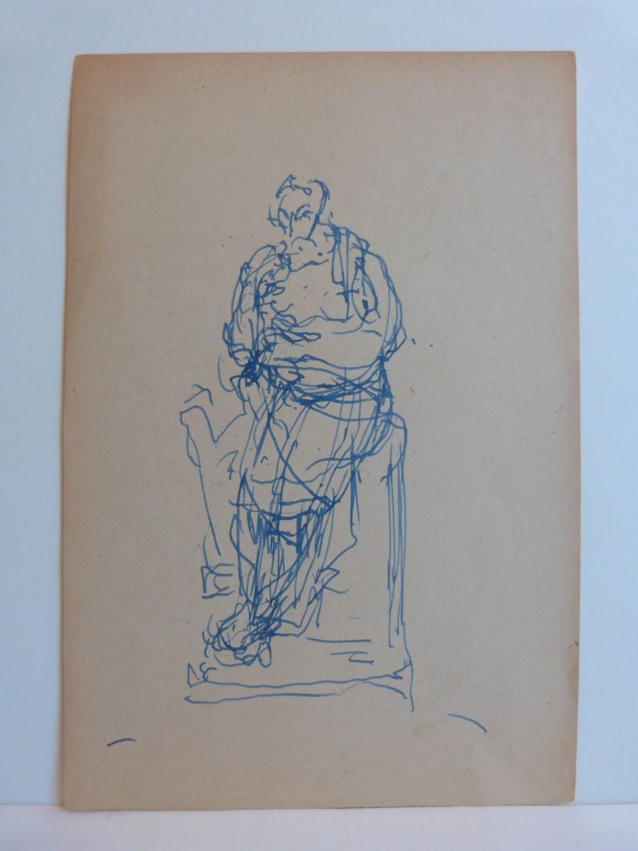 Etude pour la statue d'Anatole France assis, François Sicard, 20e siècle